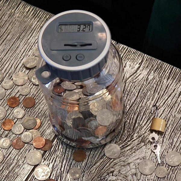 Locking Digital Coin Bank Savings Jar
