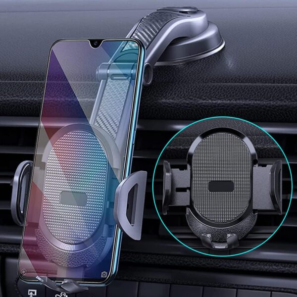 ZEEREE Mobile Phone Holder Car 2-in-1 360° Rotatable Car Mobile Phone Holder Ventilation & Suction Cup Mobile Phone Holder Car Smartphone Holder for All Cars & Mobile Phones